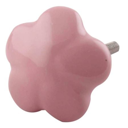 Pink Flower Ceramic Cupboard Knob Online